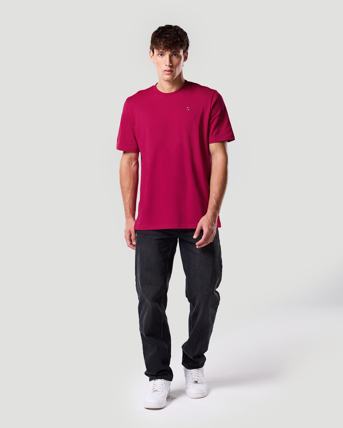 Camiseta b&aacute;sica para Hombre-CEREZA image number 0
