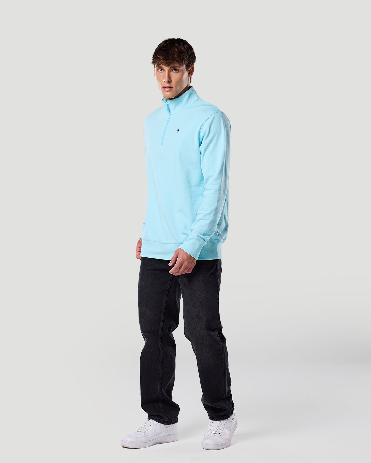 Su&eacute;ter de Cuello Alto con Cremallera Media para Hombre-ATOMIZADOR image number 1