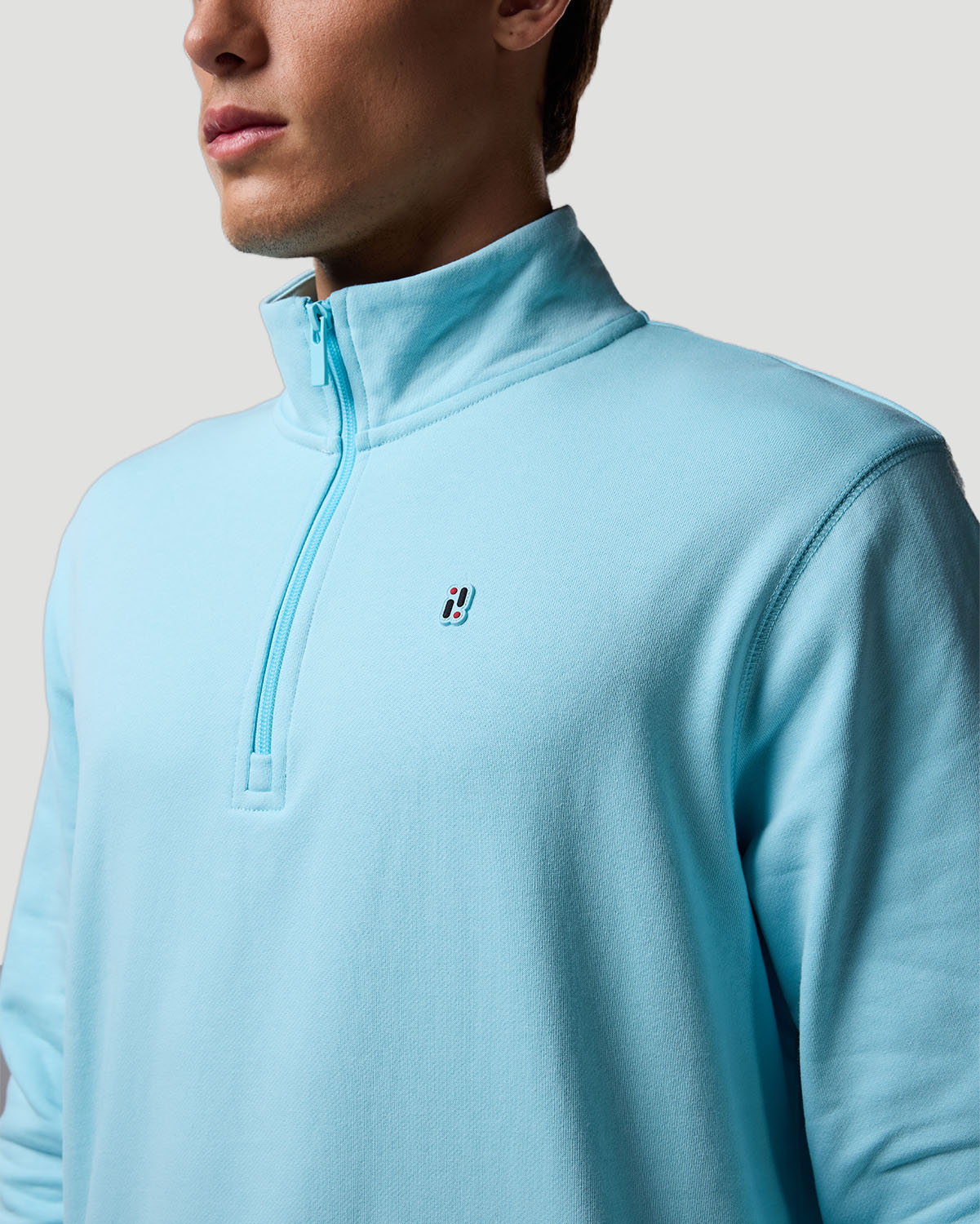 Su&eacute;ter de Cuello Alto con Cremallera Media para Hombre-ATOMIZADOR image number 4