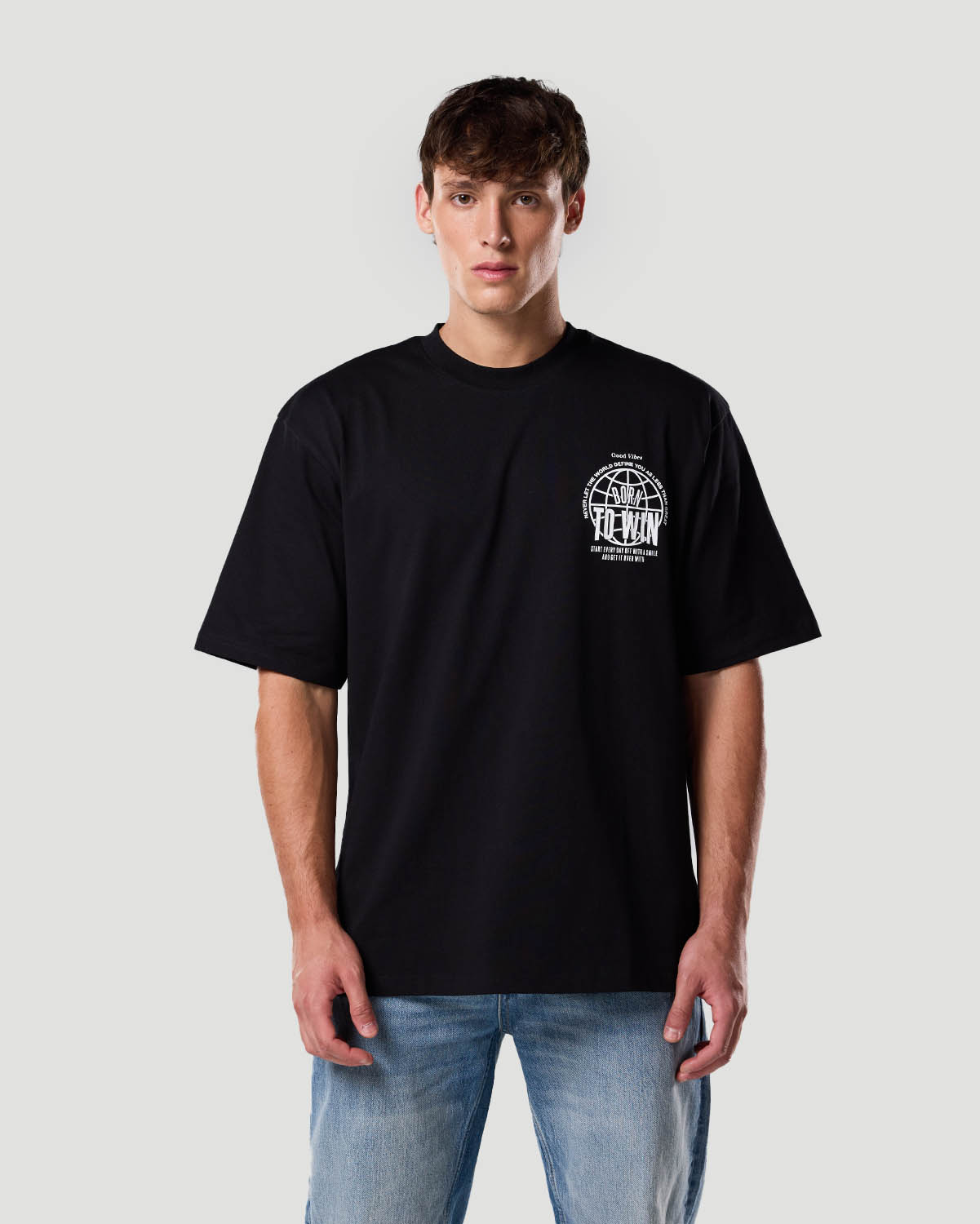Camiseta Gr&aacute;fica para Hombre-NEGRO AZABACHE image number 2