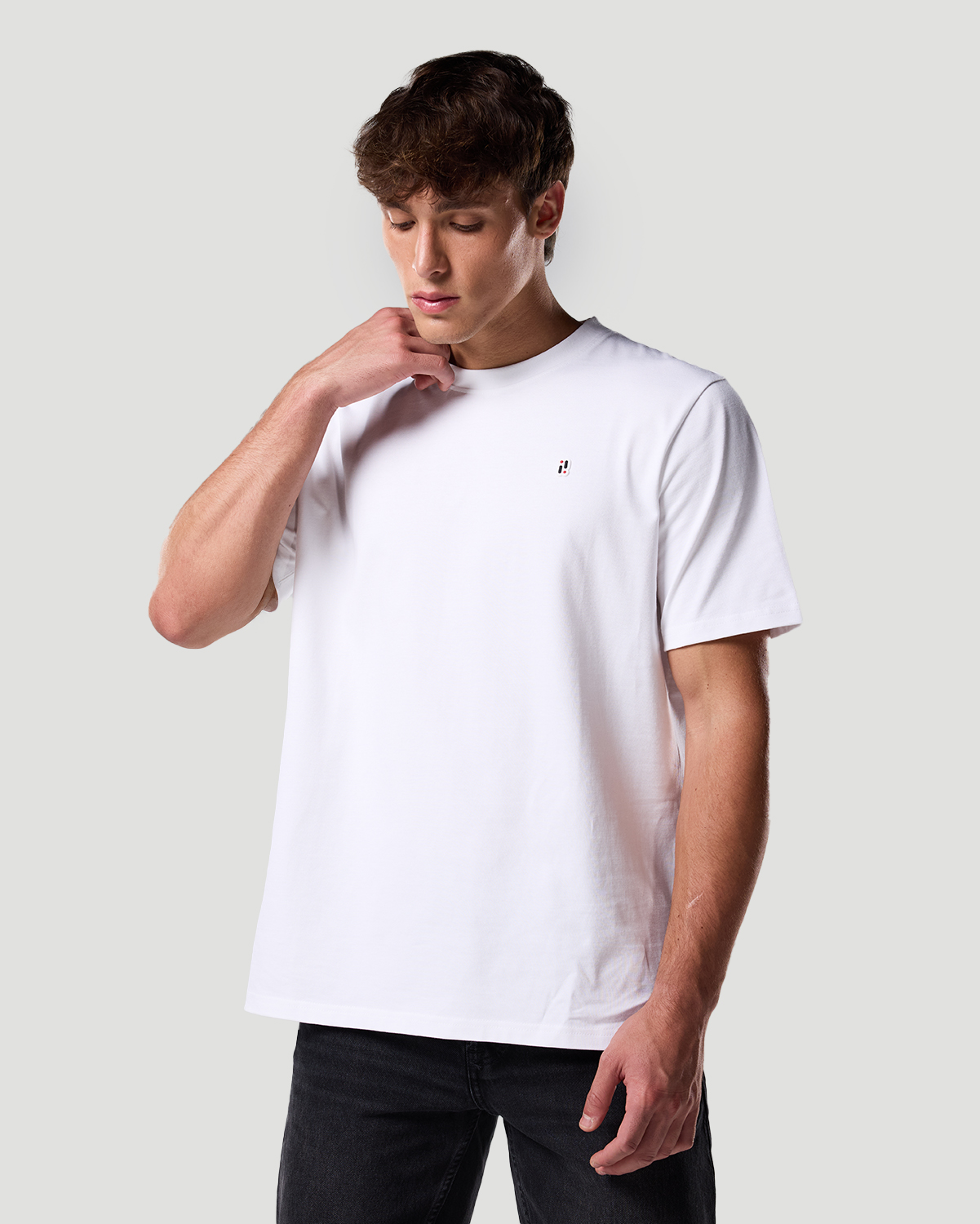 Camiseta b&aacute;sica para Hombre-BLANCO image number 3