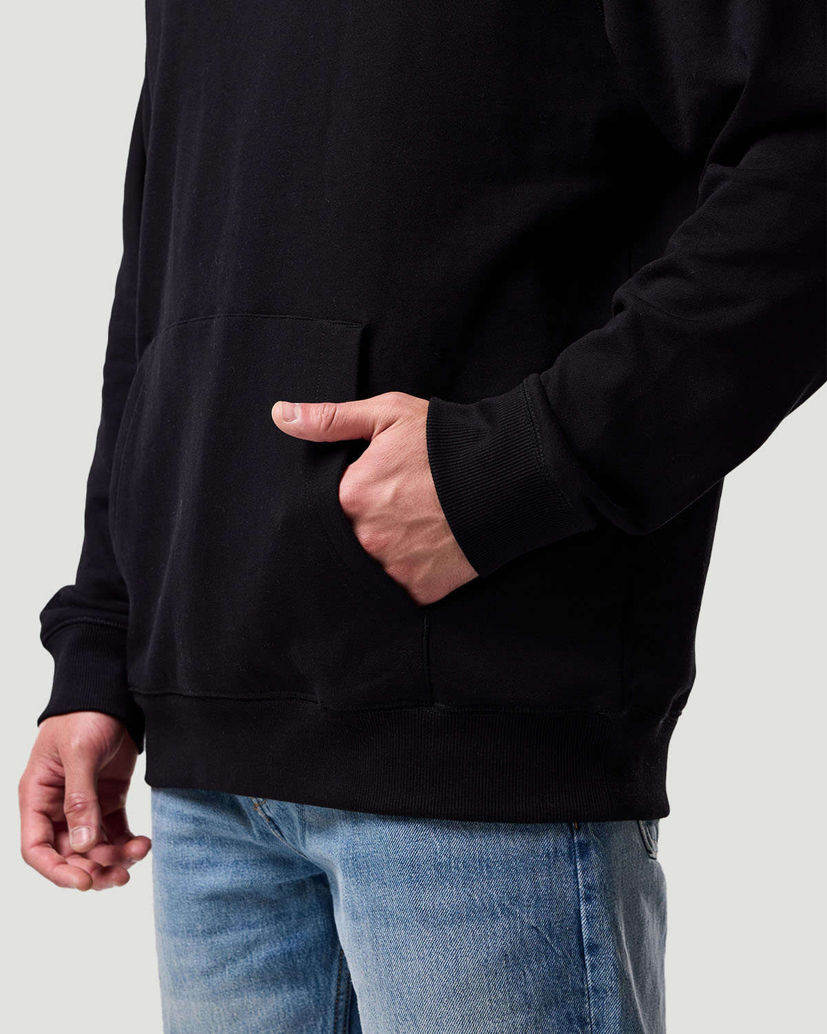 Sudadera con Capucha para Hombre-NEGRO AZABACHE image number 5