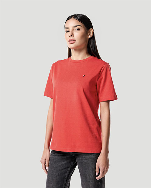 Camiseta B&aacute;sica para Mujer-TOMATE
