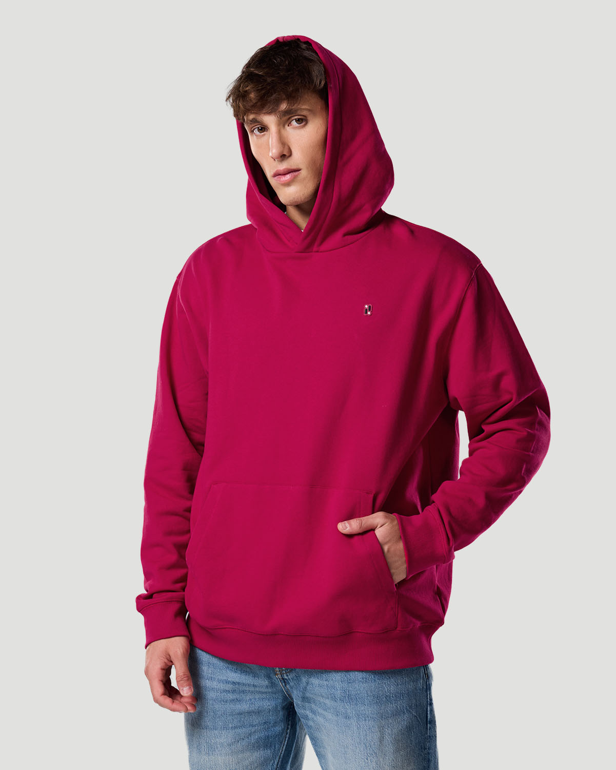 Sudadera con Capucha para Hombre-CEREZA image number 4
