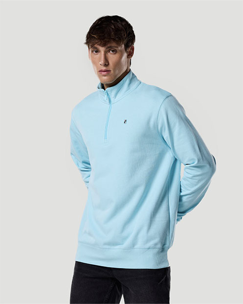 Su&eacute;ter de Cuello Alto con Cremallera Media para Hombre-ATOMIZADOR