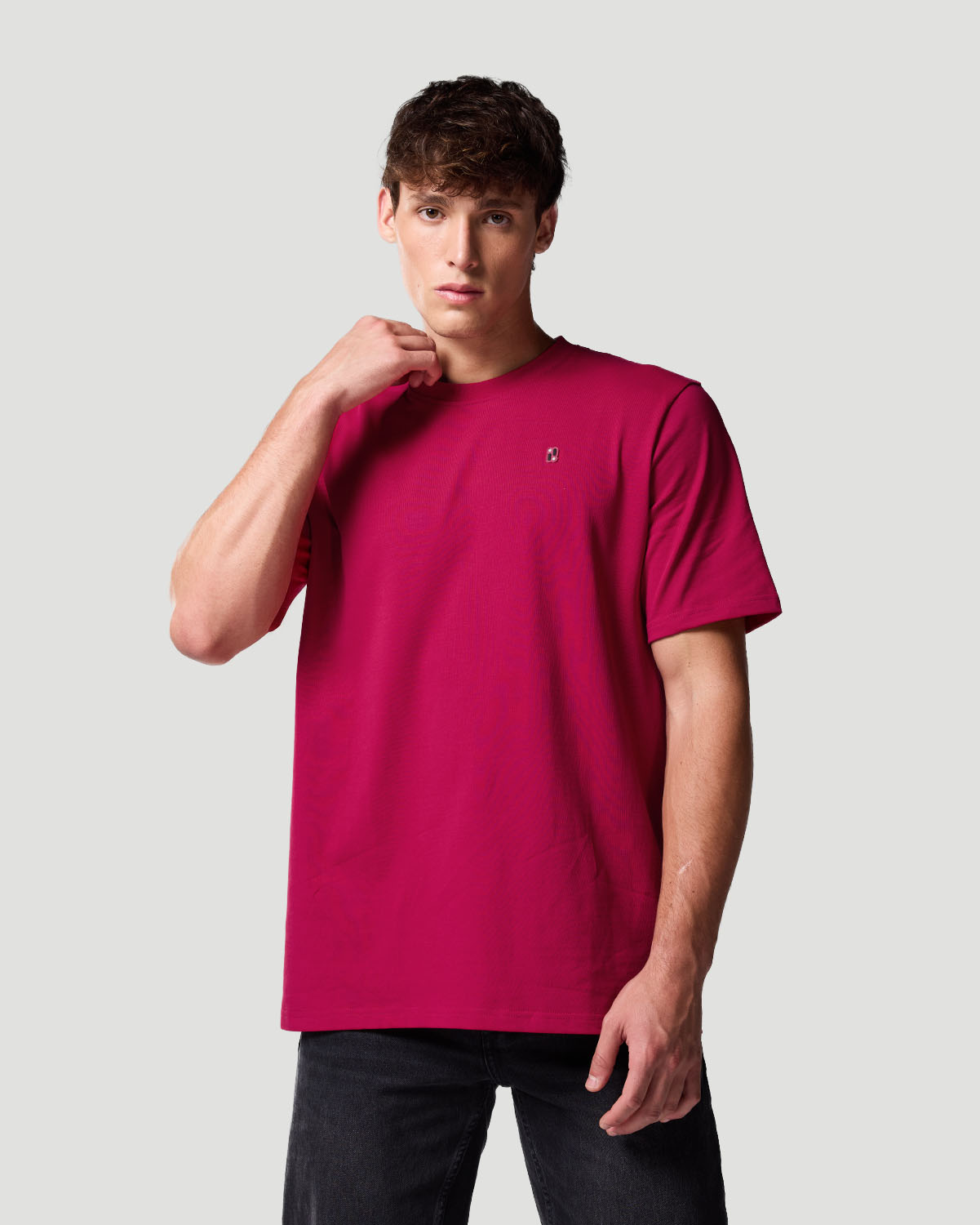Camiseta b&aacute;sica para Hombre-CEREZA image number 2