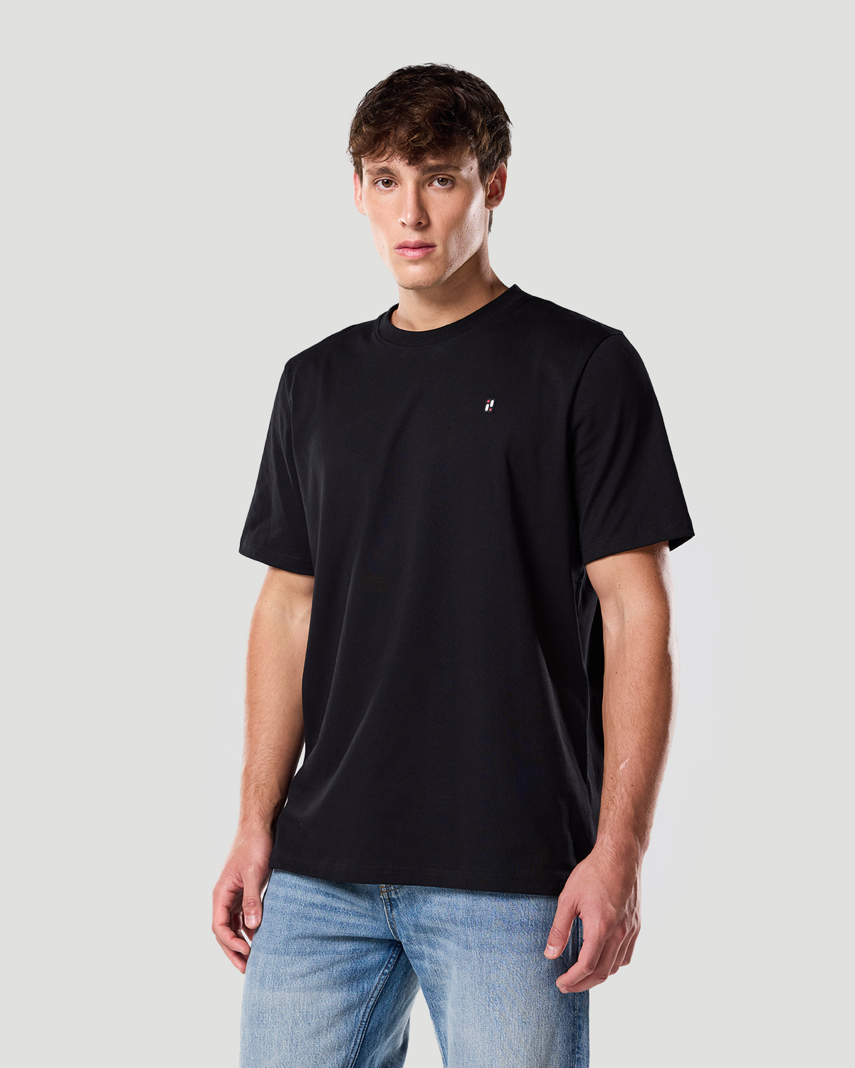 Camiseta b&aacute;sica para Hombre-NEGRO AZABACHE image number 3