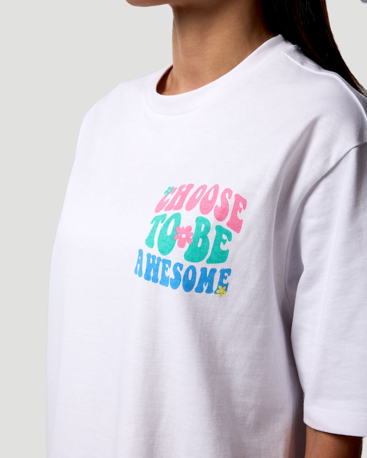 Camiseta Gr&aacute;fica para Mujer-BLANCO image number 5