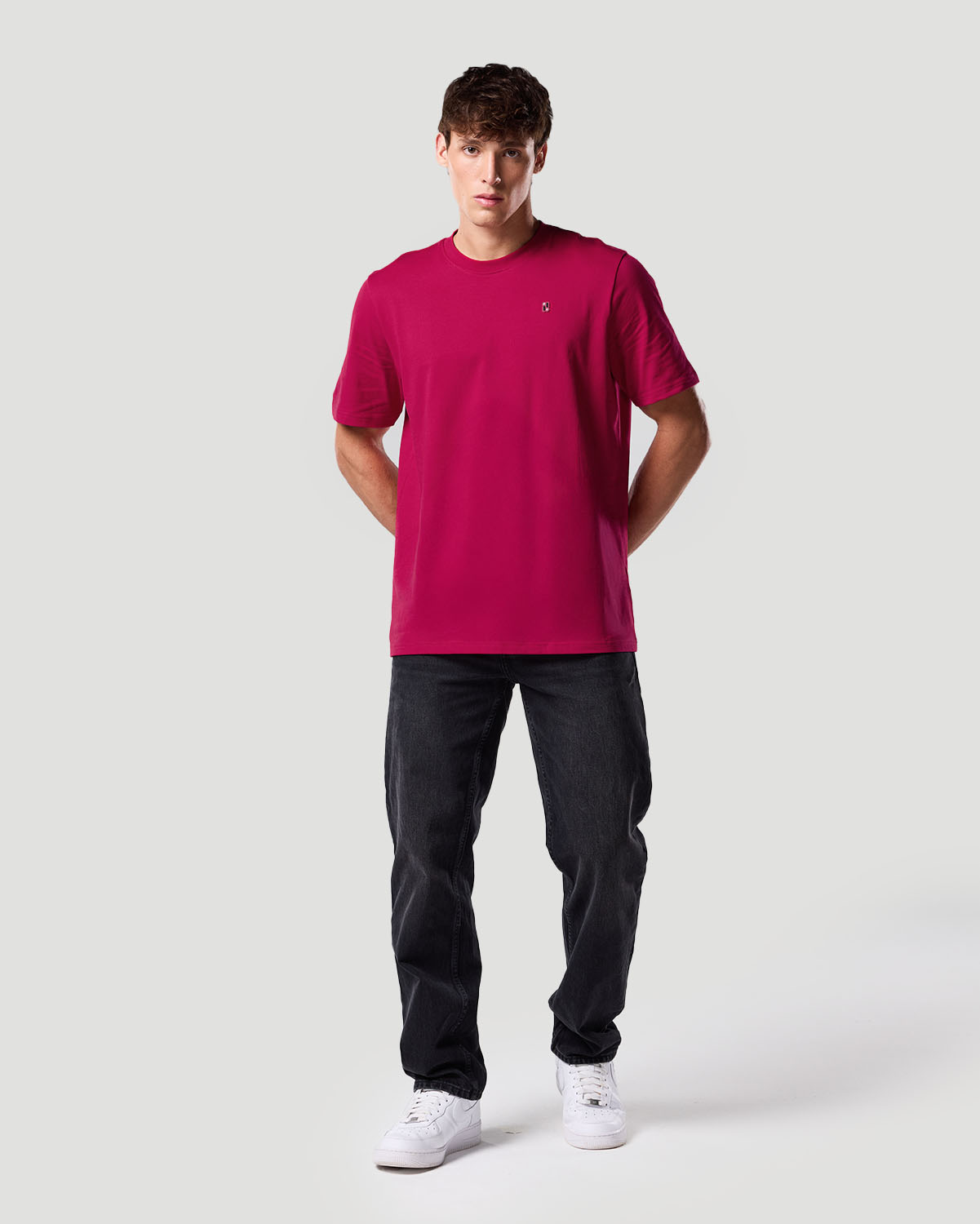 Camiseta b&aacute;sica para Hombre-CEREZA image number 1